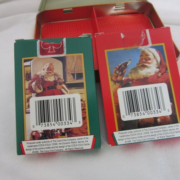 Coca-Cola Santa Claus Christmas Playing Cards Limited Edition Double Deck - Picture 6 of 6